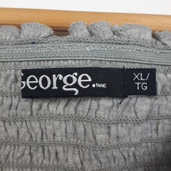 Gray Smocked Off Shoulder Top W/ Bonus Leggings Big Girls Size 14 - Picture 6 of 9